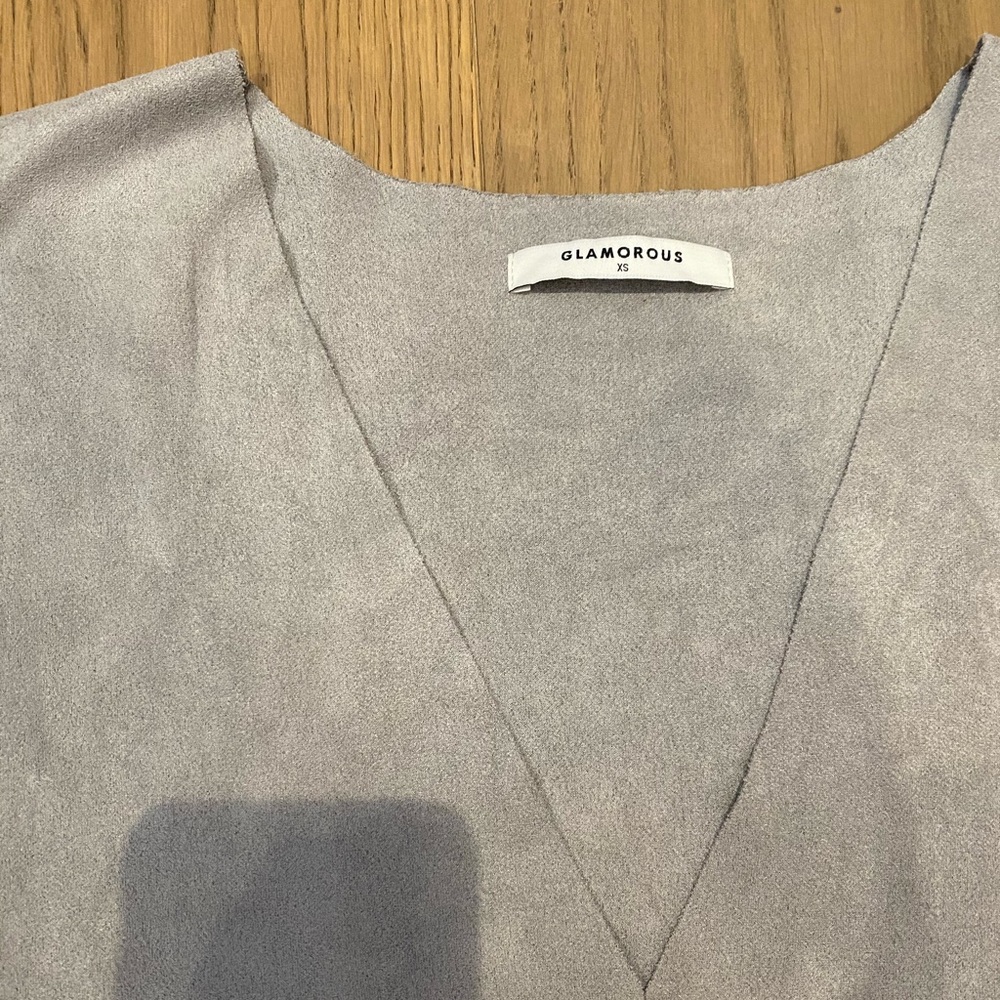 GLAMOROUS Suede Top - Picture 2 of 3